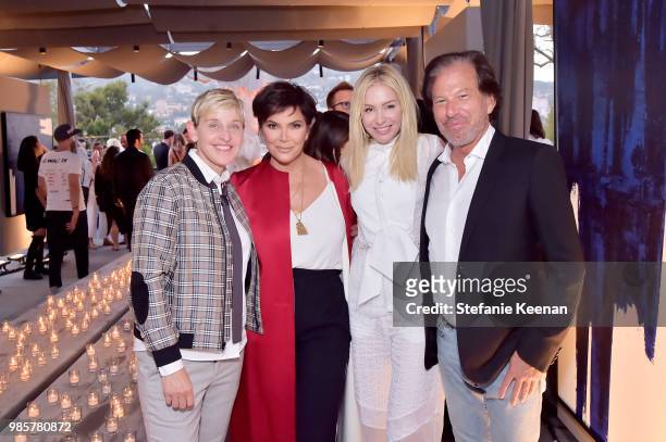 Ellen DeGeneres, Kris Jenner, Portia de Rossi and Gary G. Friedman attend GENERAL PUBLIC x RH Celebration at Restoration Hardware on June 27, 2018 in...