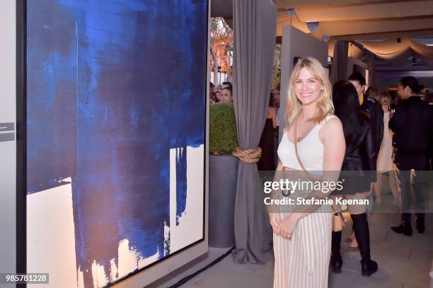 January Jones attends GENERAL PUBLIC x RH Celebration at Restoration Hardware on June 27, 2018 in Los Angeles, California.