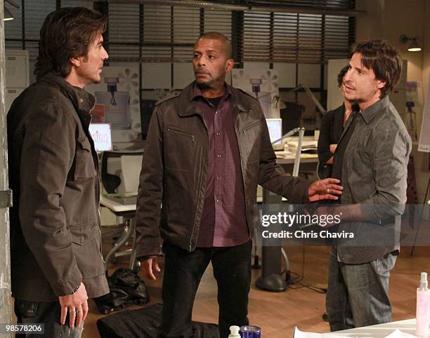 Victor Alfieri , Darnell Williams and Ricky Paull Goldin in a scene that airs the week of April 26, 2010 on Disney General Entertainment Content via...