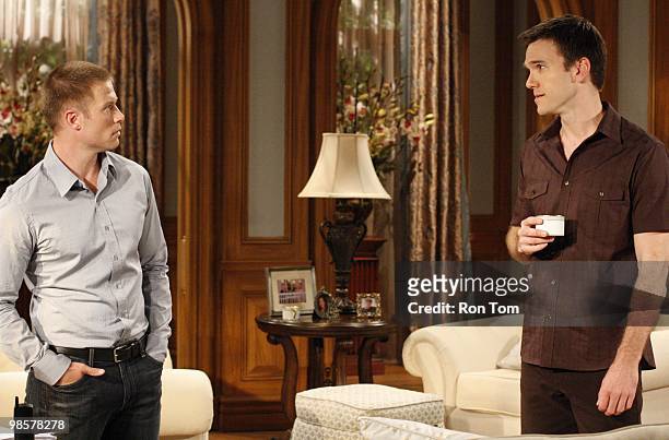 Jacob Young and Adam Mayfield in a scene that airs the week of April 26, 2010 on Disney General Entertainment Content via Getty Images Daytime's "All...