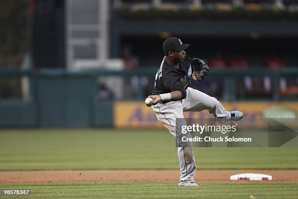 Florida Marlins Hanley Ramirez in aciton vs Philadelphia Phillies. Philadelphia, PA 4/17/2010 CREDIT: Chuck Solomon