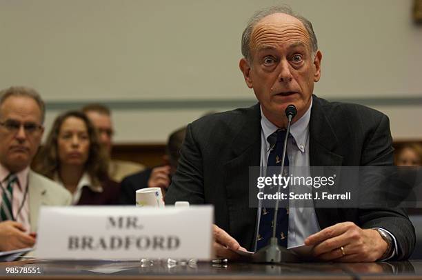 April 20: Peter Bradford, adjunct professor at Vermont Law School and former member of the U.S. Nuclear Regulatory Commission, during the House...