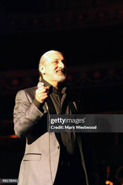 Ebrahim Hamedi aka Ebi performs on stage at the Royal Albert Hall on April 20, 2010 in London, England.