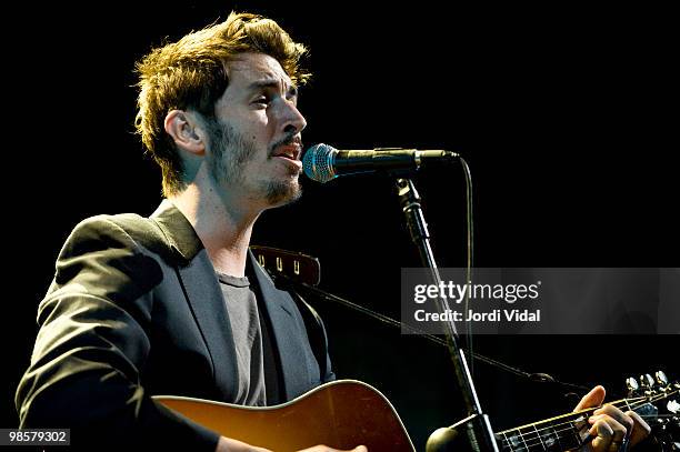 Aaron Thomas performs on stage at Gran Teatre Del Liceu on April 20, 2010 in Barcelona, Spain.