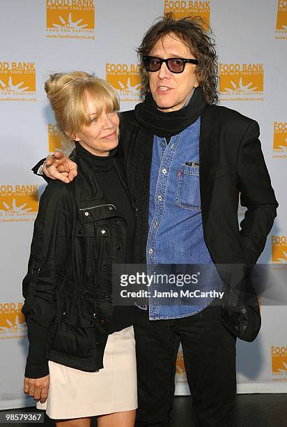 Pati Rock and photographer Mick Rock attend the Food Bank for New York City's 8th Annual Can-Do Awards dinner at Abigail Kirsch�s Pier Sixty at...