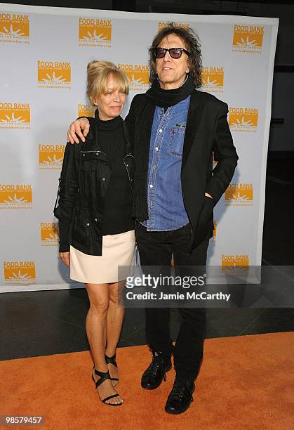 Pati Rock and photographer Mick Rock attend the Food Bank for New York City's 8th Annual Can-Do Awards dinner at Abigail Kirsch�s Pier Sixty at...