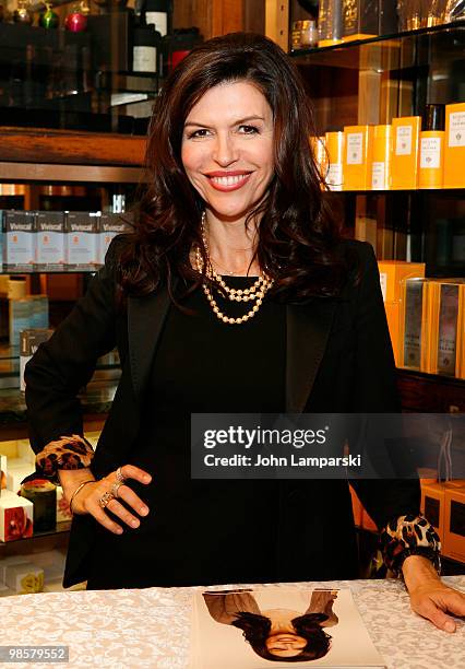 Finola Hughes promotes Viviscal at C.O. Bigelow Chemists on April 20, 2010 in New York City.