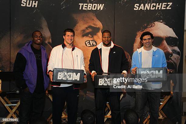 Elite NFL players Adrian Peterson and Mark Sanchez join top draft prospects Tim Tebow and Ndamukong Suh at Niketown New York to discuss the rigors of...