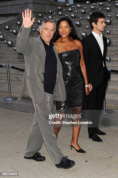 Tribeca Film Festival co-founder, Robert De Niro and wife Grace Hightower attend the Vanity Fair party before the 2010 Tribeca Film Festival at the...