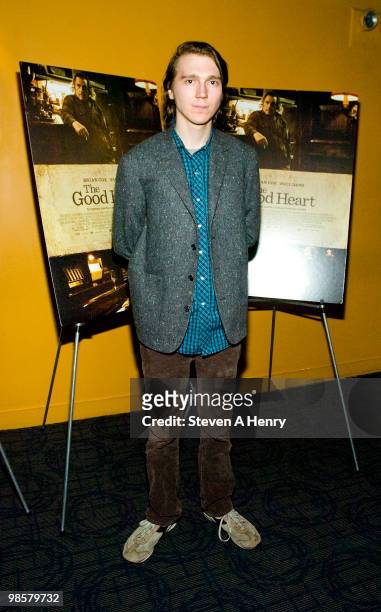 Actor Paul Dano attends "The Good Heart" New York premiere at Landmark's Sunshine Cinema on April 20, 2010 in New York City.