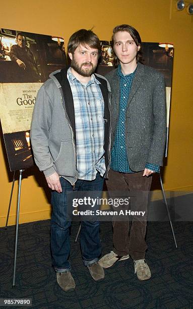 Director Dagur Kari and actor Paul Dano attend "The Good Heart" New York premiere at Landmark's Sunshine Cinema on April 20, 2010 in New York City.