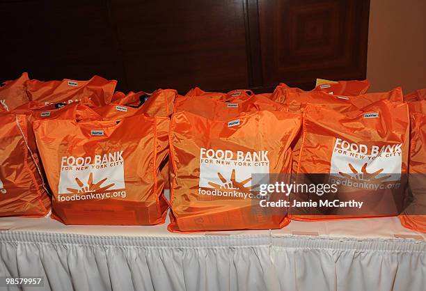 General view of atmosphere at the Food Bank for New York City's 8th Annual Can-Do Awards dinner at Abigail Kirsch�s Pier Sixty at Chelsea Piers on...