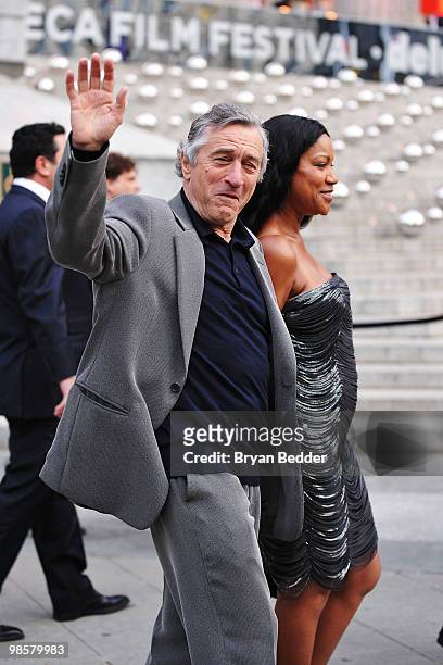 Tribeca Film Festival co-founder, Robert De Niro and wife Grace Hightower attend the Vanity Fair Party during the 9th Annual Tribeca Film Festival at...