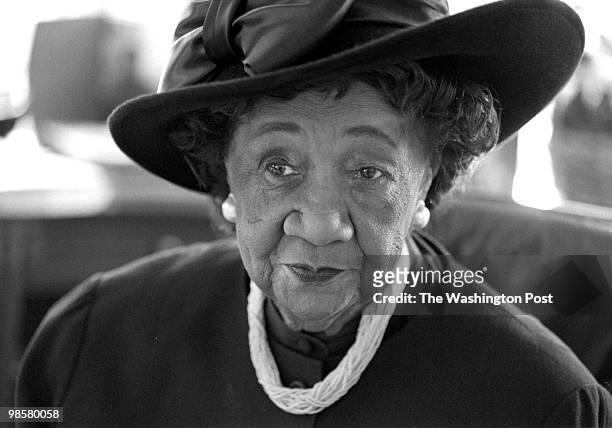 Susan Biddle - TWP LOCATION: National Council of Negro Women, 6th & Pa NW BRIEF DESCRIPTION: Dorothy Height, president CAPTION: Dorothy Height in her...