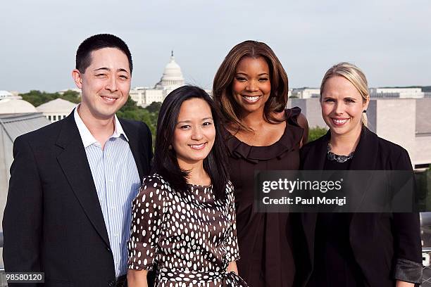 With Dave Lee, Brand Manager, Bounty and Michelle Nunn, CEO Points of Light and Co-Founder HandsOn Network, actress Gabrielle Union announced the...