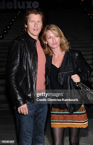 Actor Denis Leary and wife Ann Leary attend the Vanity Fair Party during the 9th Annual Tribeca Film Festival at the New York State Supreme Court on...