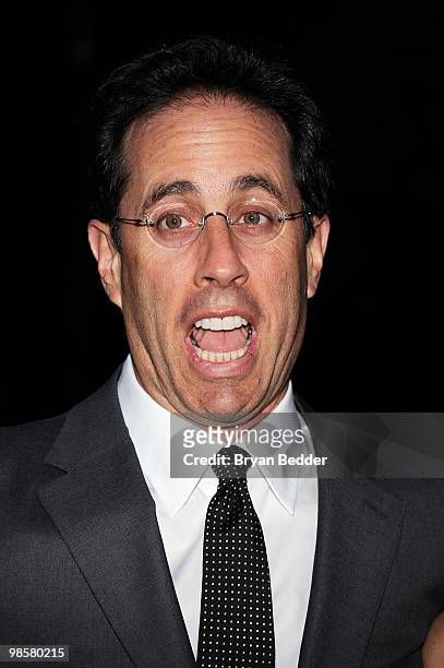 Actor Jerry Seinfeld attends the Vanity Fair Party during the 9th Annual Tribeca Film Festival at the New York State Supreme Court on April 20, 2010...