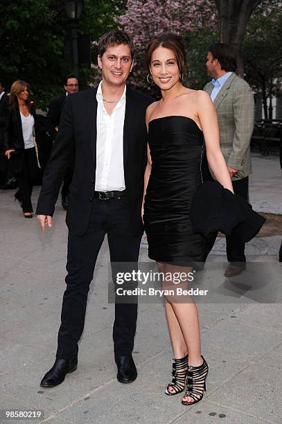 Singer Rob Thomas and Marisol Thomas attend the Vanity Fair party before the 2010 Tribeca Film Festival at the New York State Supreme Court on April...