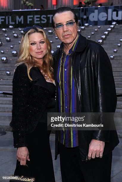 Actor Chazz Palminteri and Gianna Ranaudo attends the Vanity Fair Party during the 9th Annual Tribeca Film Festival at the New York State Supreme...