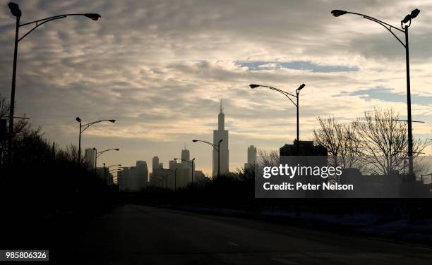 early morning in the windy city - peter nelson imagens e fotografias de stock