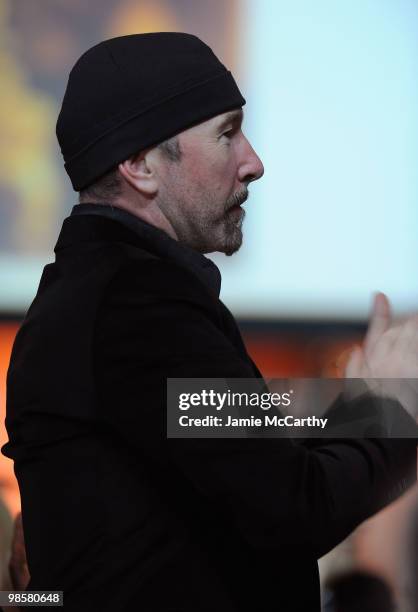 The Edge of U2 attends the Food Bank for New York City's 8th Annual Can-Do Awards dinner at Abigail Kirsch�s Pier Sixty at Chelsea Piers on April 20,...