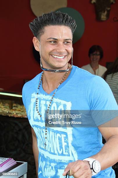 Paul "Pauly D" Del Vecchio is seen on April 20, 2010 in Miami Beach, Florida.