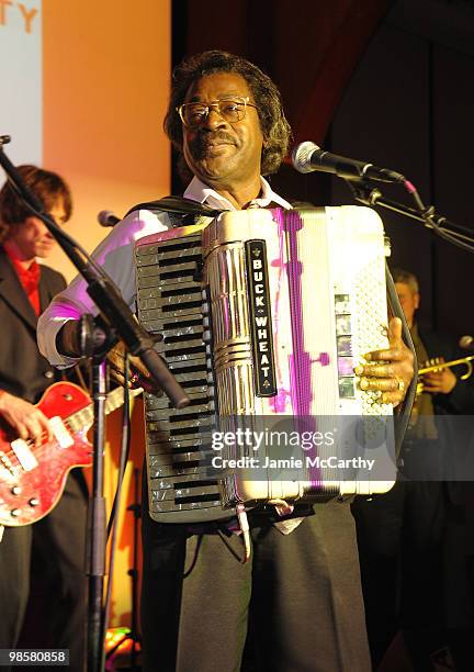 Buckwheat Zydeco performs at the Food Bank for New York City's 8th Annual Can-Do Awards dinner at Abigail Kirsch�s Pier Sixty at Chelsea Piers on...