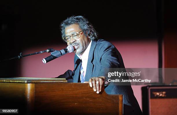 Buckwheat Zydeco performs at the Food Bank for New York City's 8th Annual Can-Do Awards dinner at Abigail Kirsch�s Pier Sixty at Chelsea Piers on...