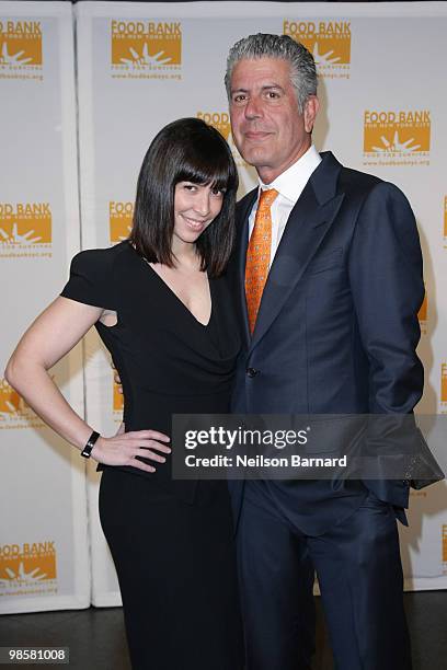 Ottavia Busia and Chef Anthony Bourdain attend the 8th Annual Can-Do Awards Dinner at Pier Sixty at Chelsea Piers on April 20, 2010 in New York City.