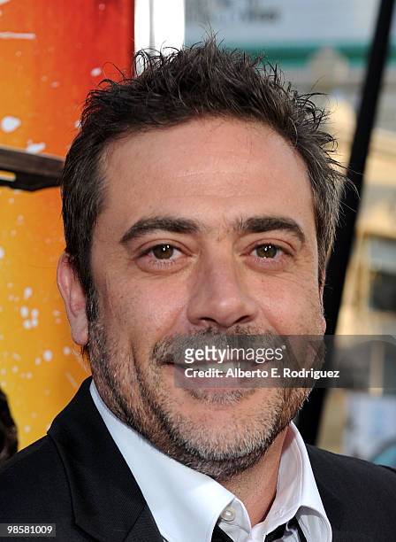 Actor Jeffrey Dean Morgan arrives at Warner Bros. "The Losers" premiere at Grauman's Chinese Theatre on April 20, 2010 in Los Angeles, California.