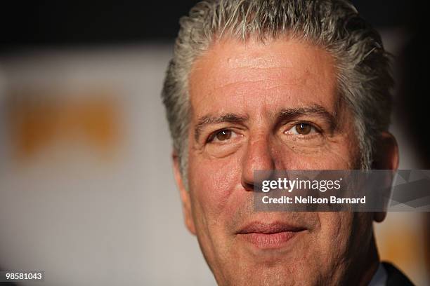 Chef Anthony Bourdain attends the 8th Annual Can-Do Awards Dinner at Pier Sixty at Chelsea Piers on April 20, 2010 in New York City.