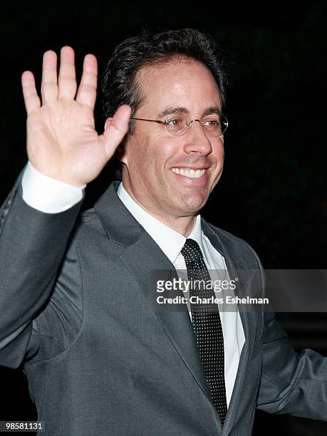 Actor/comedian Jerry Seinfield attends the Vanity Fair Celebrates The 2010 Tribeca Film Festival at New York State Supreme Court on April 20, 2010 in...
