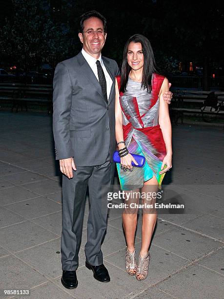 Actor/comedian Jerry Seinfield and wife Jessica Seinfeld attends the Vanity Fair Celebrates The 2010 Tribeca Film Festival at New York State Supreme...