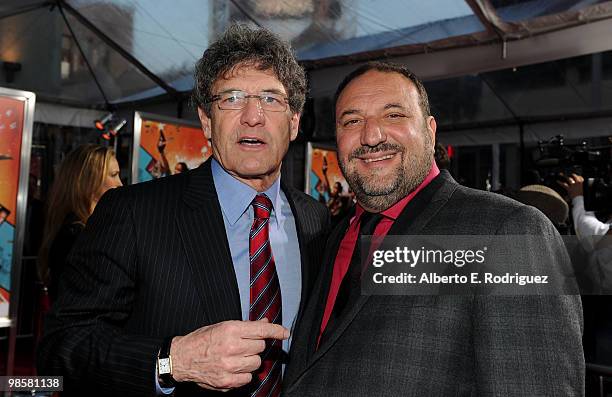 President and CEO of Warner Bros. Entertainment Inc. Alan Horn and producer Joel Silver arrive at Warner Bros. "The Losers" premiere at Grauman's...