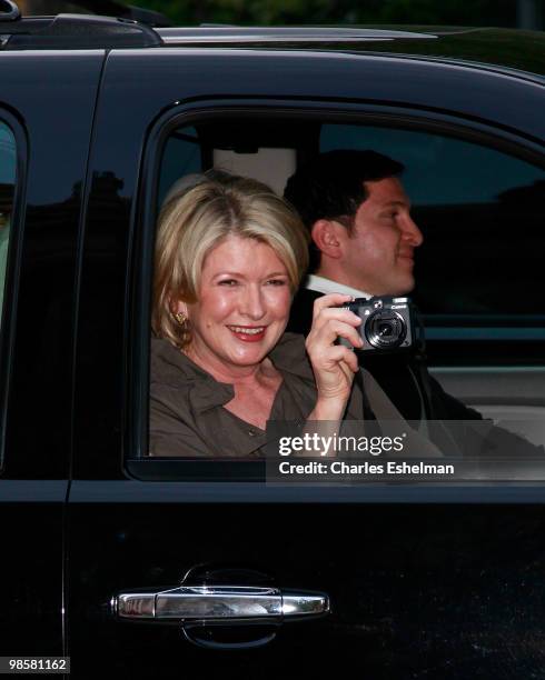 Host Martha Stewart attends the Vanity Fair Celebrates The 2010 Tribeca Film Festival at New York State Supreme Court on April 20, 2010 in New York...