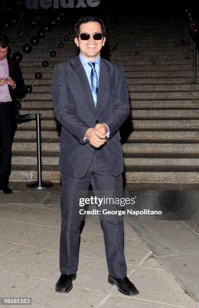 Actor John Leguizamo arrives at New York State Supreme Court for the Vanity Fair Party during the 2010 Tribeca Film Festival on April 20, 2010 in New...