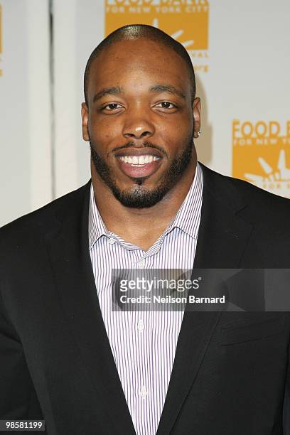 Calvin Pace of the New York Jets attends the 8th Annual Can-Do Awards Dinner at Pier Sixty at Chelsea Piers on April 20, 2010 in New York City.