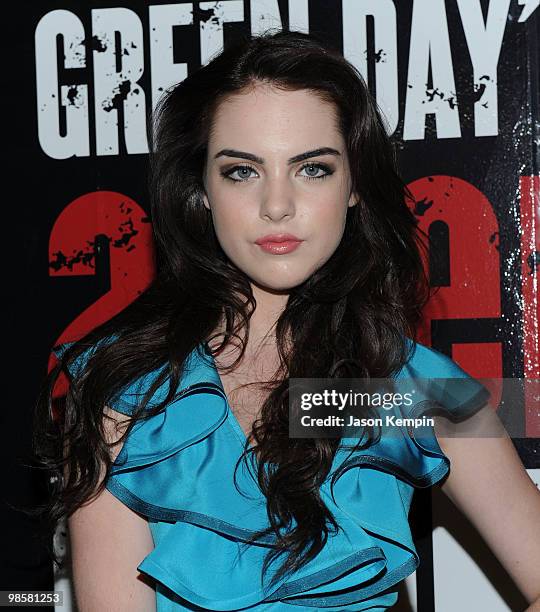 Actress Elizabeth Gillies attends the Broadway Opening of "American Idiot" at the St. James Theatre on April 20, 2010 in New York City.