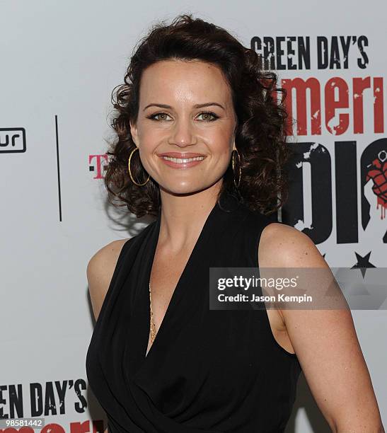 Actress Carla Gugino attends the Broadway Opening of "American Idiot" at the Roseland Ballroom on April 20, 2010 in New York City.