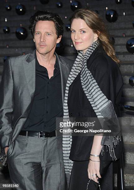 Andrew McCarthy and Dolores Rice arrives at New York State Supreme Court for the Vanity Fair Party during the 2010 Tribeca Film Festival on April 20,...