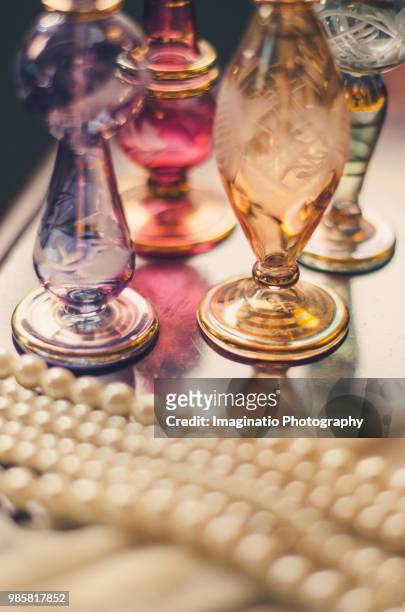 colored glass - cruet stock pictures, royalty-free photos & images