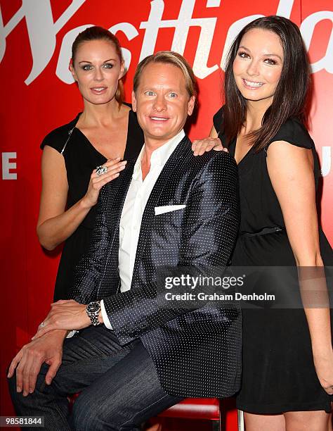 Charlotte Dawson, Carson Kressley and Ricki-Lee Coulter attend the launch of his national Westfield Be Styled Tour at Westfield Bondi Junction on...