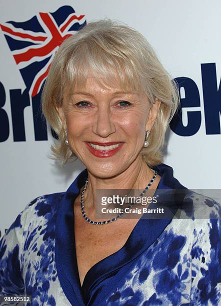 Helen Mirren arrives at the 2010 Champagne Launch Of BritWeek at the Consul General's Residence on April 20, 2010 in Los Angeles, California.