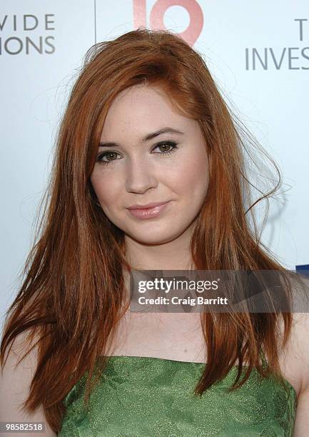 Karen Gillan arrives at the 2010 Champagne Launch Of BritWeek at the Consul General's Residence on April 20, 2010 in Los Angeles, California.