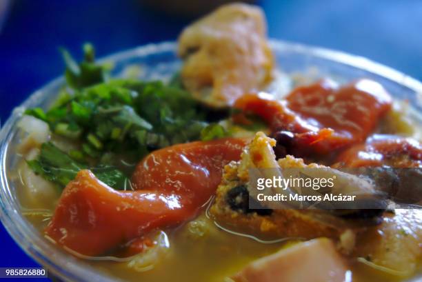 seafood at la serena, chile - la serena bildbanksfoton och bilder