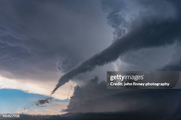 inflow cloud on severe warned thunderstorm near brandon in new mexico. usa - inflow - fotografias e filmes do acervo