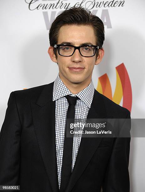 Actor Kevin McHale attends the 21st annual GLAAD Media Awards at Hyatt Regency Century Plaza on April 17, 2010 in Century City, California.