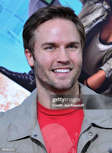 Actor Scott Porter arrives to the Los Angeles Premiere "The Losers" at Grauman's Chinese Theatre on April 20, 2010 in Hollywood, California.