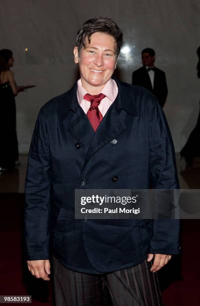 Lang arrives at the 17th Annual Kennedy Center Spring Gala at the Hall of Nations inside the John F. Kennedy Center For The Performing Arts on May 3,...