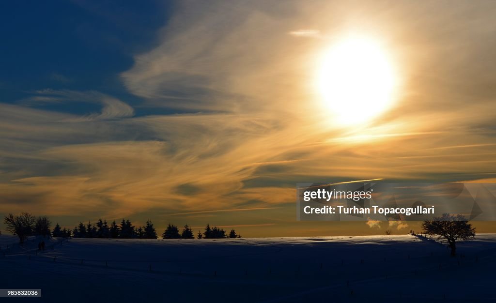 Sunset in Black Forest